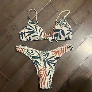 Tropical 2 Piece Bathing Suit